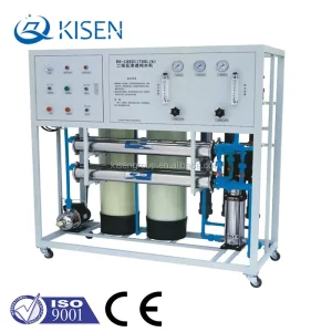 NSF Certified 700L/Hour Reverse Osmosis Water Purifier PLC Gearbox Stainless Steel Pump Motor