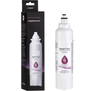 NSF Certified Activated Carbon Refrigerator Water Filter Replacement 6 Month 200 Gallon Capacity 6000 GPD Flow Rate