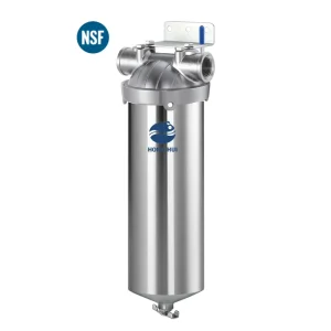 NSF HQS-10A 10-Inch Double Open-End Cartridge Filter Housing Stainless Steel 304 Water Filter