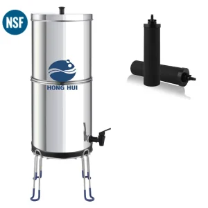 NSF LT-2.25B 2.25 Gallon Portable Stainless Steel Gravity-Fed Water Filtration System