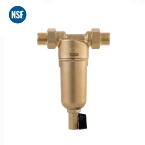 NSF Whole-House Water Purification System, Self-Cleaning Brass Sediment Pre-Filter for Outdoor, RV, and Home Use