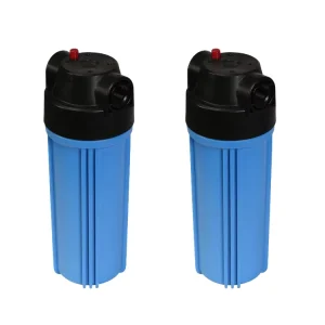 [NW-BR101-4] Factory Direct Polypropylene Manual High Flow Blue 10″ Water Filter Housing