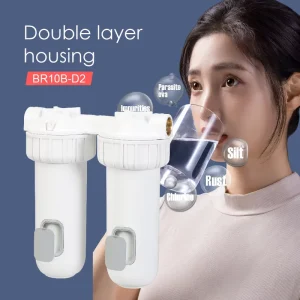 NW BR10B D2 Double Layer Manual Household Water Filter Explosion proof Visualized Window