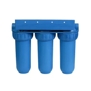 [NW BR10B3] High Quality 10″ Double Stage Inline Water Filter System Water Purifier With Blue Bottle