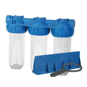 NW-BR10B3-PET Stainless Steel 3-Stage Whole House Water Purifier Housing 10-Inch Manual Portable Filter
