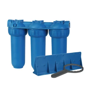 [NW-BR10B5] 3-Stage Manual Stainless Steel Water Filter, 75 GPD, Household Use