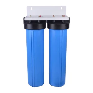 NW-BRL02 Two-Stage Activated Carbon Plastic Big Blue Jumbo Housing Water Filter 75 GPD