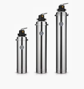Nano Water Filter with Pressure Gauge, Manual Backwash UF Purifier, Villa Use