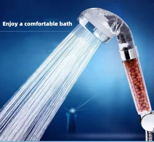 Negative Ion Filter Hotel Use Chrome Finish High Pressure Water Saving Shower Head for Bathroom