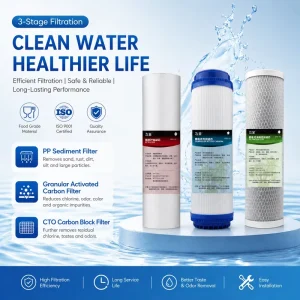 New 10 Inch Pre Filter Cartridge 5 Micron Water Filter Home Restaurant Use RO Purifier System Household Drinking Water
