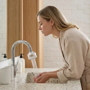 New ACF Faucet Filter Wash & Purify Water Remove Residual Chlorine Beautify Skin Replenish VC