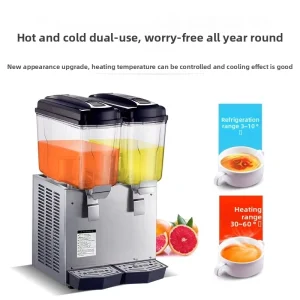 New Condition Stainless Steel Commercial Grade Refrigerated Water & Beverage Dispenser with Cool Warm Functions 110 220V