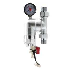 New Design 360° Chrome Plated Brass Magnetic Water Prefilter Nickel Plated Drain Valve for Household Use Manual Power Source