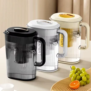 New Household clear 2000ml Food Grade Plastic Jug Cold Water Filter Pitcher with Lid