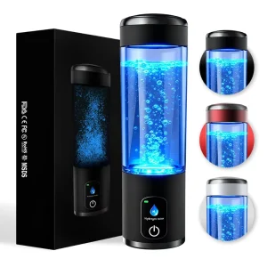 New Model 8000PPB Hydrogen Water Bottle Generator SPE and PEM Technology Rich Water Ionizer Hydrogen rich Water Element Cup