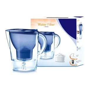 New Model Manual Activated Carbon Purifier Small Alkaline Ionized Regular Water Pitcher for Household and Outdoor Use
