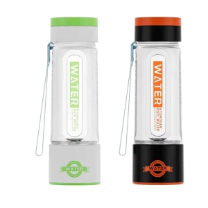 New Technology Hydrogen Water Generator Bottle SPE PEM Dual Chamber Portable USB Battery 4000mAh 450mL RV Car Household Outdoor