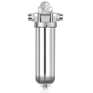 New Whole House Water Filter with Stainless Steel Pre Filtration System Water Pre Filter 20 Inch 15000L H 40 Microns Prefilter