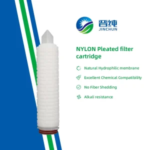 Nylon Membrane Pleated Water Filter Cartridge Liquid Filtration 0.1 Micron N66 Microporous Filter Elements Factory Price