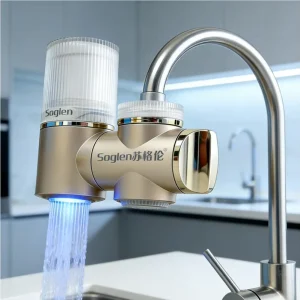 ODM Custom Color Kitchen Tap Water Purifier with Odor and Chlorine Removal and Real-Time Filter Life Display