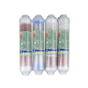 OEM 10-Inch T33 Inline Clear Mineral Ball Alkaline Activated Carbon Water Filter Cartridge for RO Purifier Systems