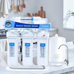 OEM 7-Stage 75 GPD RO Reverse Osmosis Water Purifier System with 10-Inch Filter Housings Storage Tank and Faucet