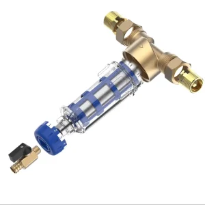 OEM Brass Front Water Filter Manual 100 Micron Large Particle Impurity Removal Lightweight Eco Friendly Household Use