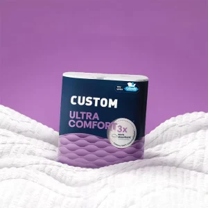 OEM Custom Logo High Absorbency Virgin Wood Pulp Toilet Tissue Paper Disposable Toilet Paper for Family Daily Use