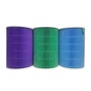OEM Customized Color Activated Carbon Cylinder Cartridge Filter Replacement Spare Parts for Air Purifier