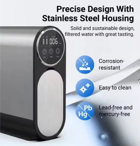OEM Electric 600 800 GPD Fast Flow RO Water Filter System Stainless Steel Tankless Water Purifier Machine Household