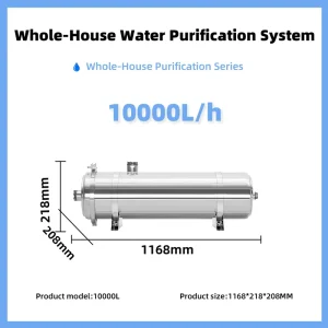 OEM Washable PVDF Ultrafiltration Stainless Steel Whole House Water Filter System High Flow Purifier 3+ Year Life for Well Water