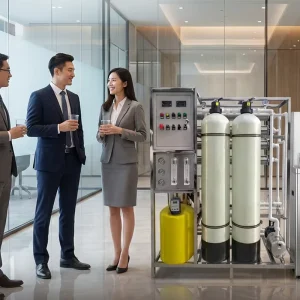 Office Building Countertop Reverse Osmosis System RO Water Purifier 500LPH Commercial Drinking Unit Purification Water Machine