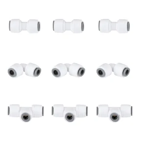 One-Touch High-Flow Outdoor Water Filtration Push-Fit Reverse Osmosis Plumbing Fitting