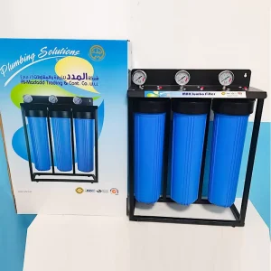 Online Supplier 3 Stage Water Filter System with 20*4.5 Inch Big Blue with Frame Jumbo Water Filters