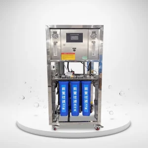 Open-Type Tankless 250L Reverse Osmosis Water Filter System with PLC and Pump for Commercial Use