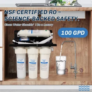 Orange 5 Stages 100g GPD RO Reverse Osmosis Water Filter Purifier Systems