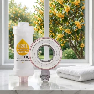 Osmanthus Scented ABS Shower Filter Dechlorination Chlorine Removal Skin Beautifying Aromatherapy Bathroom