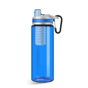 Outdoor 770ml Filtering Water Bottle with Hollow Fiber UF Membrane