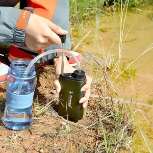 Outdoor Aluminum Hand Pump Water Filter Emergency Survival Purifier (TW01)