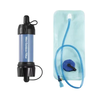 Outdoor Emergency Straw Water Filter and Purifier for Camping, Home & Wilderness Use