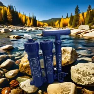 Outdoor Hand-Operated Portable UF Water Purifier Filter 1.5L/min Capacity 2m Suction Range for River Water Treatment