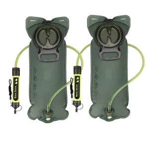 Outdoor Personal Water Filter Straw Portable Water Filter for Camping Hiking Emergency Survival Kit