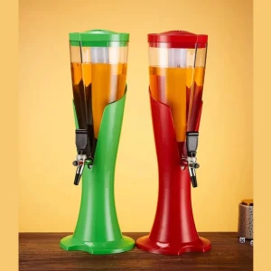 Outdoor Portable Commercial Beer Self service Ice Bucket LED Dispenser Plastic Tower Beverage Machine Food Grade