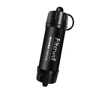 Outdoor Portable Water Filter Straw Set with Pre-Filter Cotton, BPA-Free, 0.01 um Membrane, for Emergency Camping and Fishing