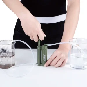 Outdoor Portable Water Purifier Survival Filter 4 Stage Filtration 300ml min Flow Rate Lightweight for Camping Hiking Emergency