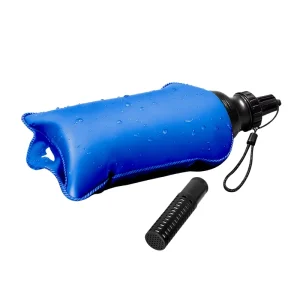 Outdoor Sports Collapsible TPU Water Filter Bag for Camping and Drinking with Replaceable Filter