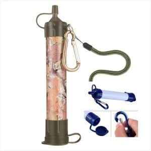 Outdoor Straw Personal Water Filter Portable Survival Camping Hiking Water Purifier Kit