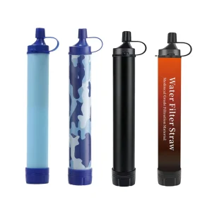 Outdoor Survival Water Filter Straw for Camping Emergency Use
