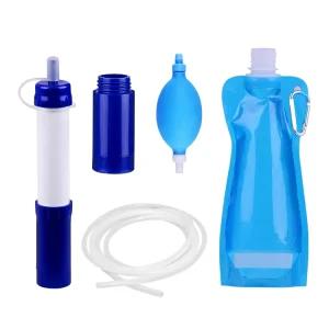 Outdoor Survival Water Filters Food Grade Material Water Filter Straw and Bag