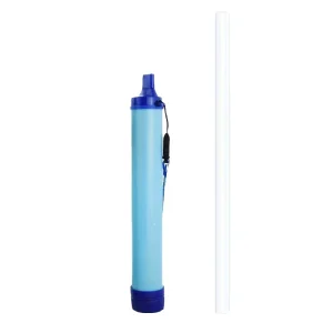 Outdoor Water Filter System with Personal Straw Emergency Survival Water Purifier for Camping Hiking Climbing and Tours
